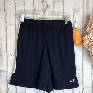 NEW Champions blue basketball kids shorts small